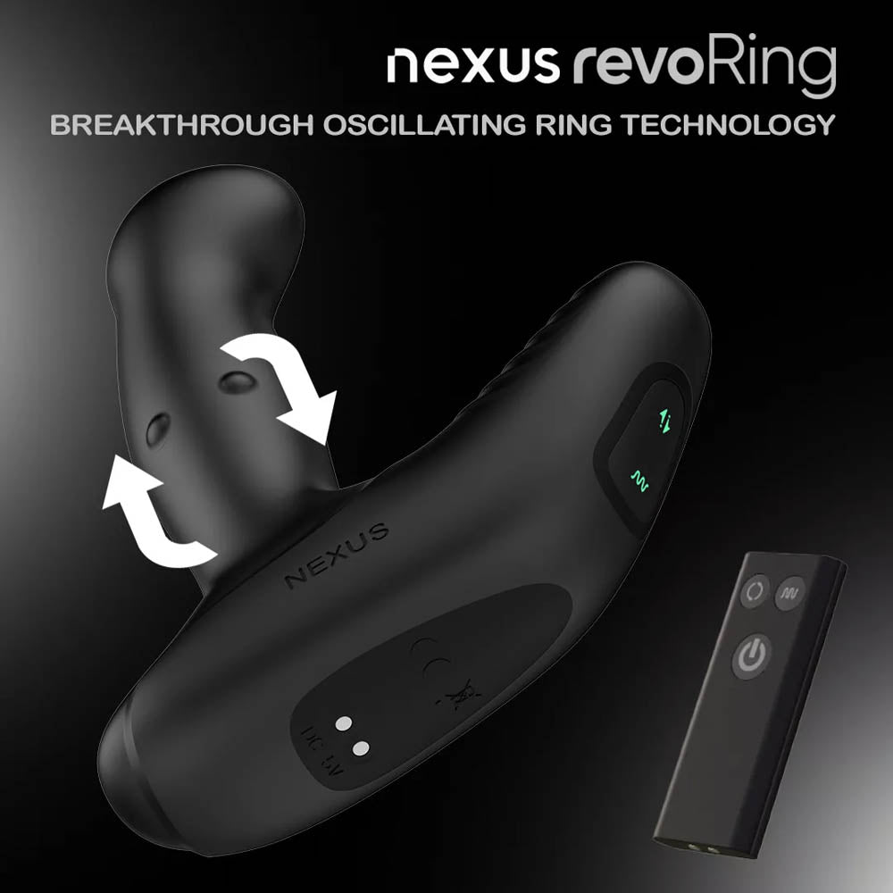 nexus-revo-ring-stimulateur-prostate-rotatif-noir-vibrant image 4
