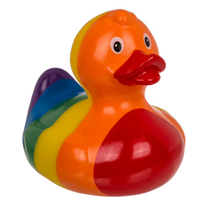 passage-du-d-sir-canard-pride-canard-bain-arc-en-ciel-10-cm image 1