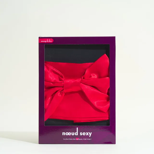 passage-du-d-sir-noeud-cadeau-sexy-rouge-ruban-satin-taille-unique image 1
