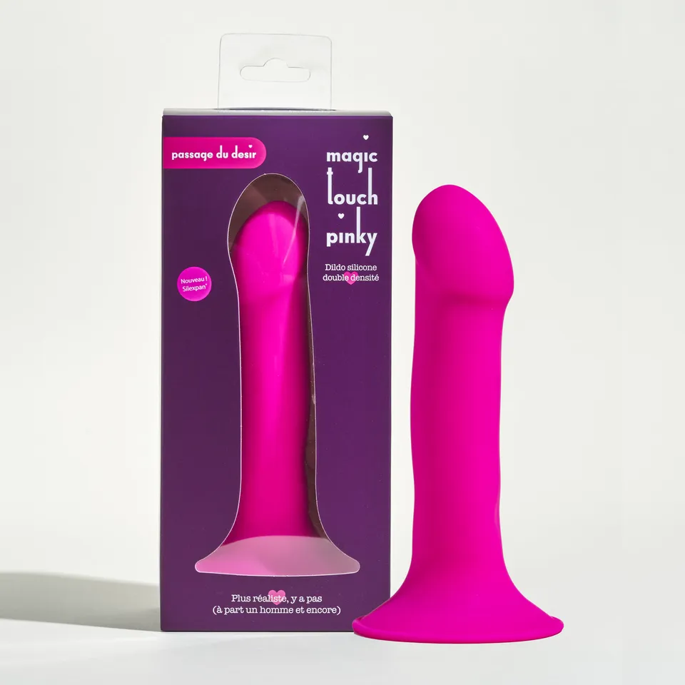 passage-du-d-sir-magic-touch-pinky-dildo-ventouse-silicone-3 image 1