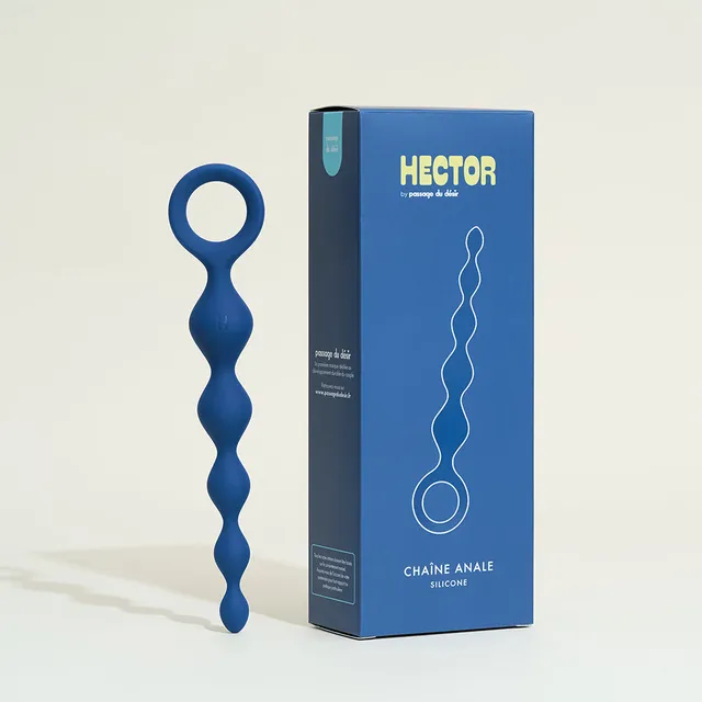 passage-du-d-sir-hector-anal-chain-chapelet-silicone-waterproof image 1