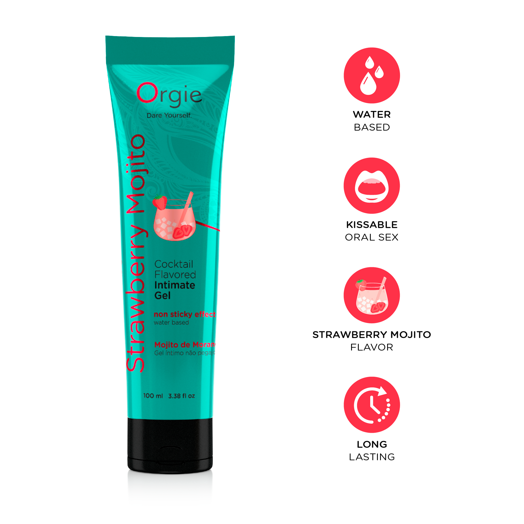 orgie-lube-tube-cocktail-gel-lubrifiant-fraise-mojito-100ml image 3