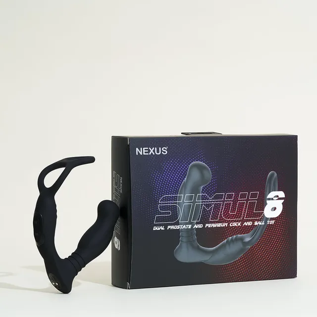 nexus-simul8-stimulateur-prostate-vibrant-noir-48-vibrations-waterproof image 1