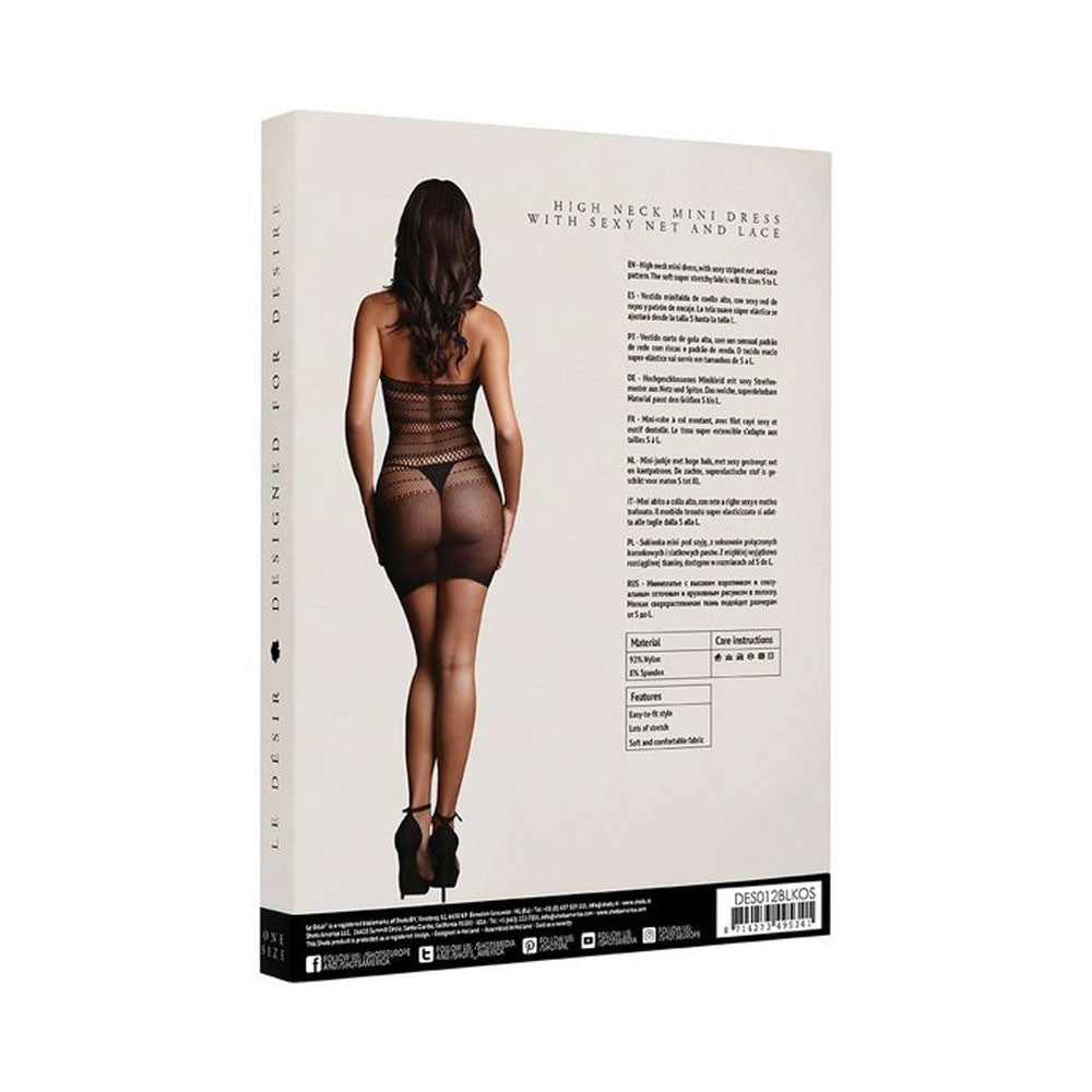 passage-du-d-sir-tenues-sexy-mini-robe-r-sille-noire-col-montant image 4
