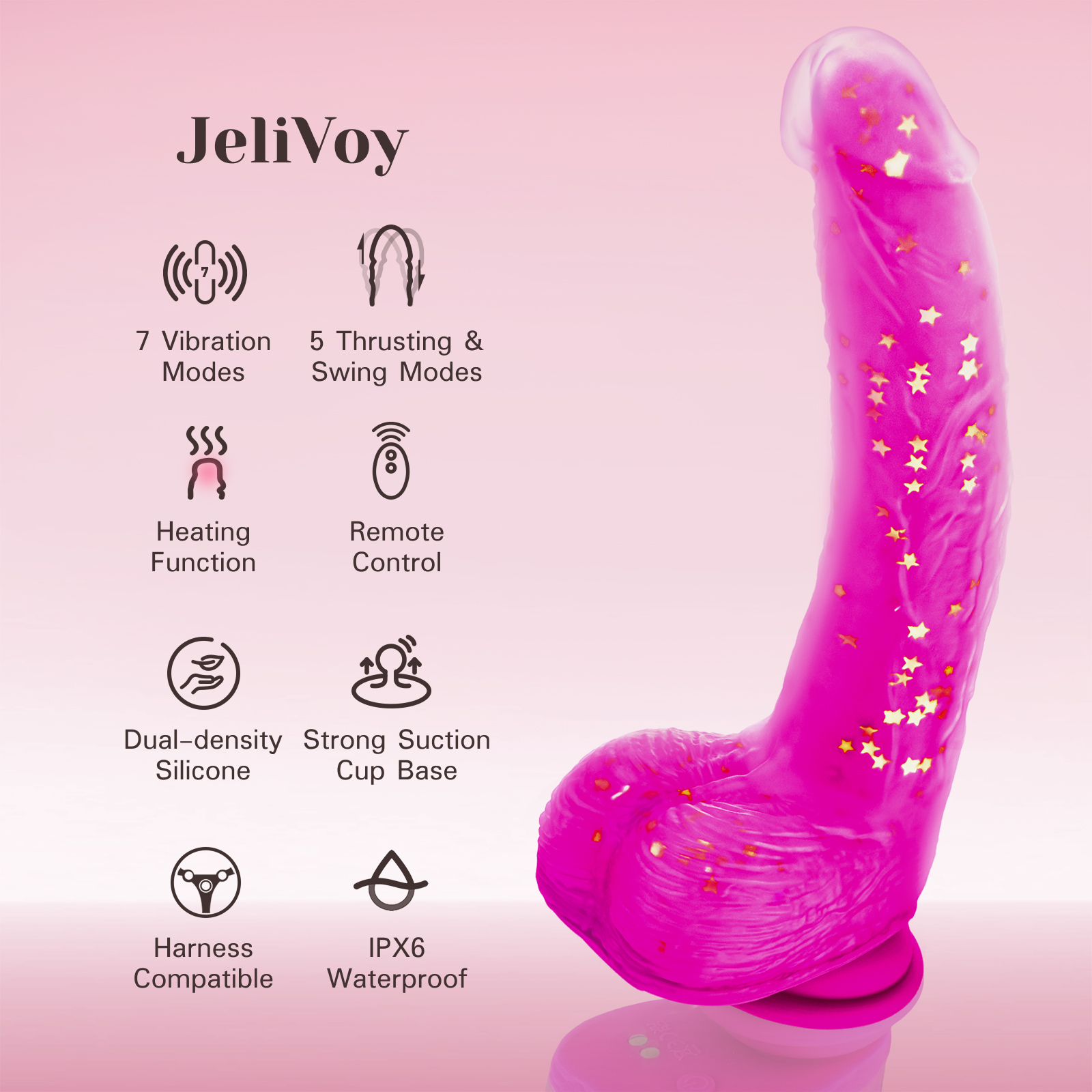 tracy-s-dog-jelivoy-gode-vibrant-va-et-vient-chauffant-9-pouces image 5