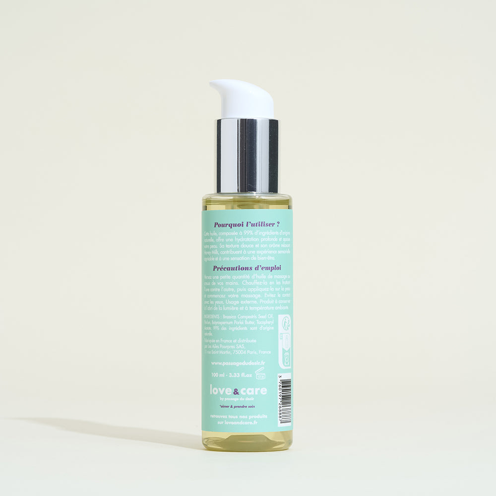 love-care-huile-de-massage-parfum-e-honey-milk-hydratante image 4