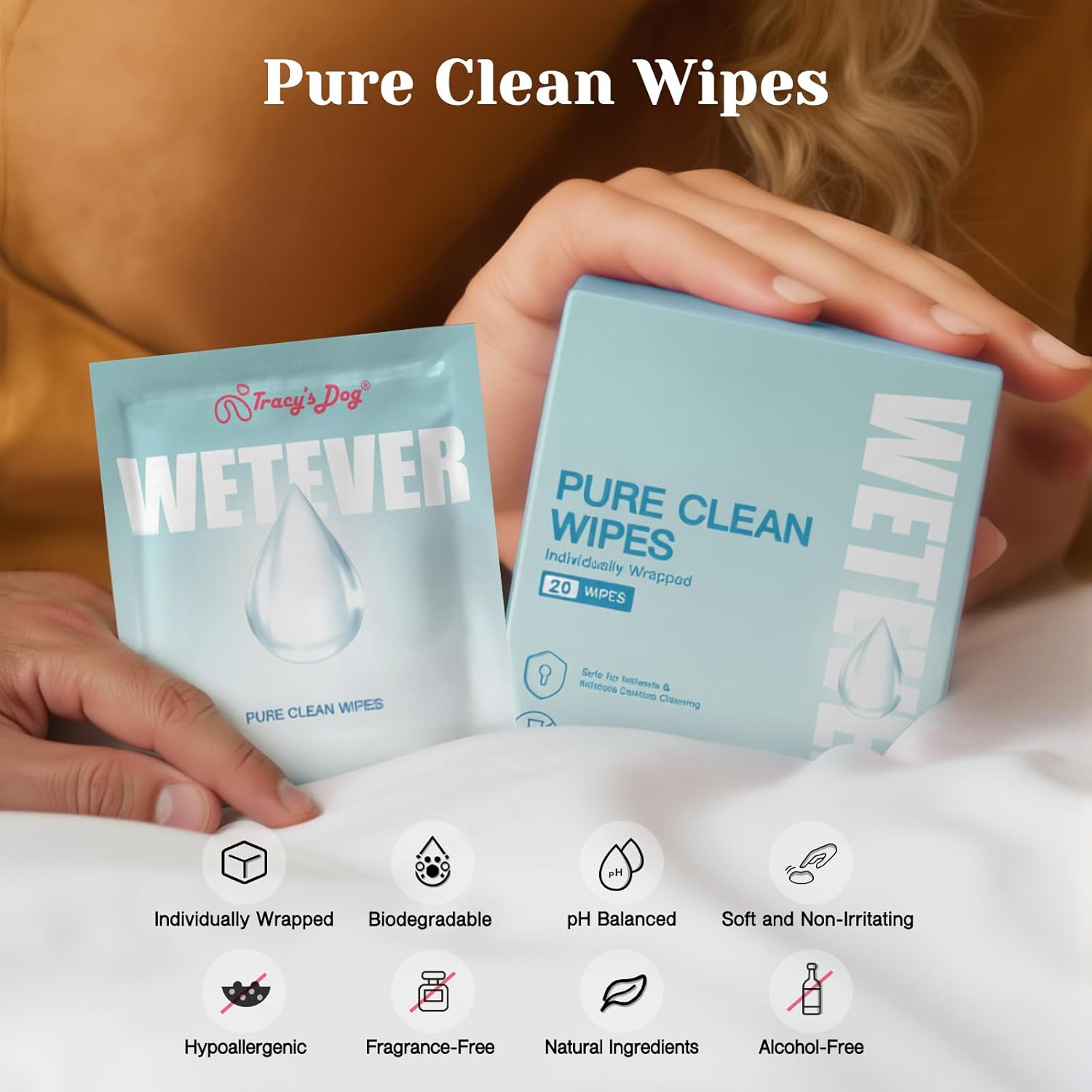 tracy-s-dog-pure-clean-lingettes-intimes-x20-ph-neutre image 2