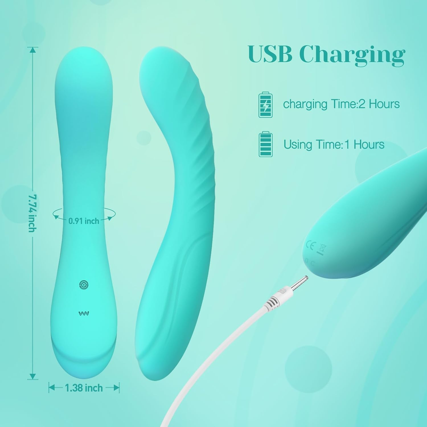 tracy-s-dog-g-vibe-vibromasseur-point-g-teal-10-modes image 3