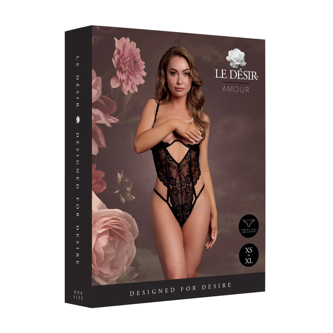 le-d-sir-body-dentelle-bonnets-ouverts-lingerie-femme-xs-xl image 5