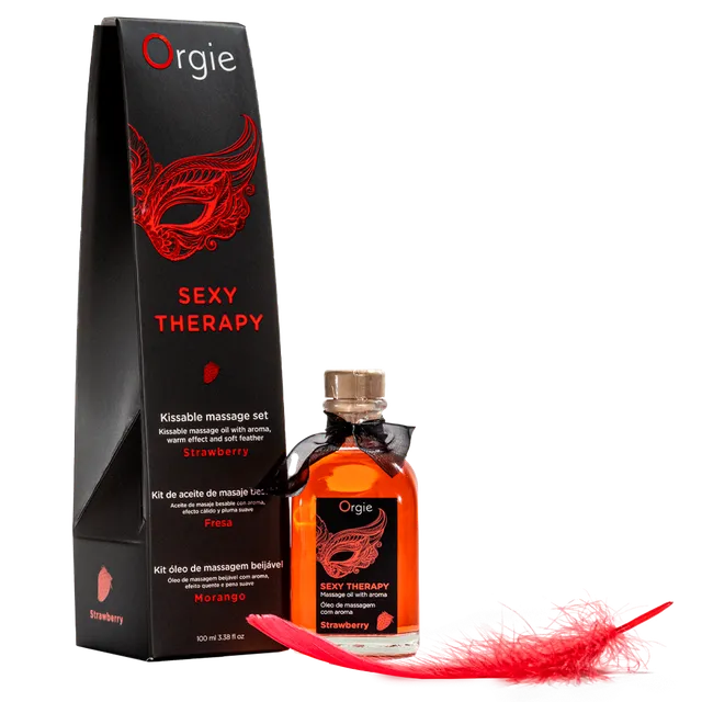 orgie-sexy-therapy-strawberry-huile-massage-fraise-chauffante-kit image 1