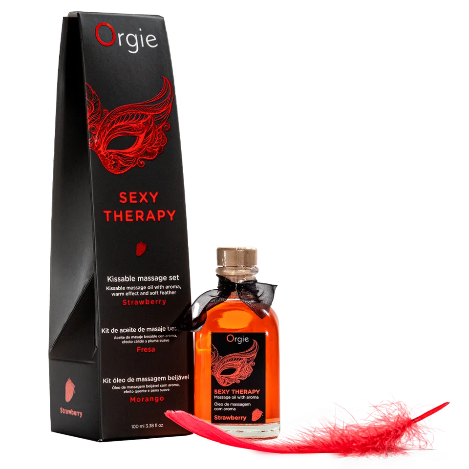 orgie-sexy-therapy-strawberry-huile-massage-fraise-chauffante-kit image 1