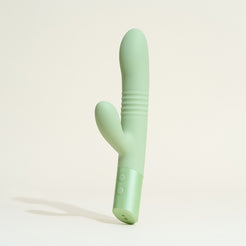 hyyo-bora-bora-rabbit-va-et-vient-vibromasseur-silicone-vert image 5