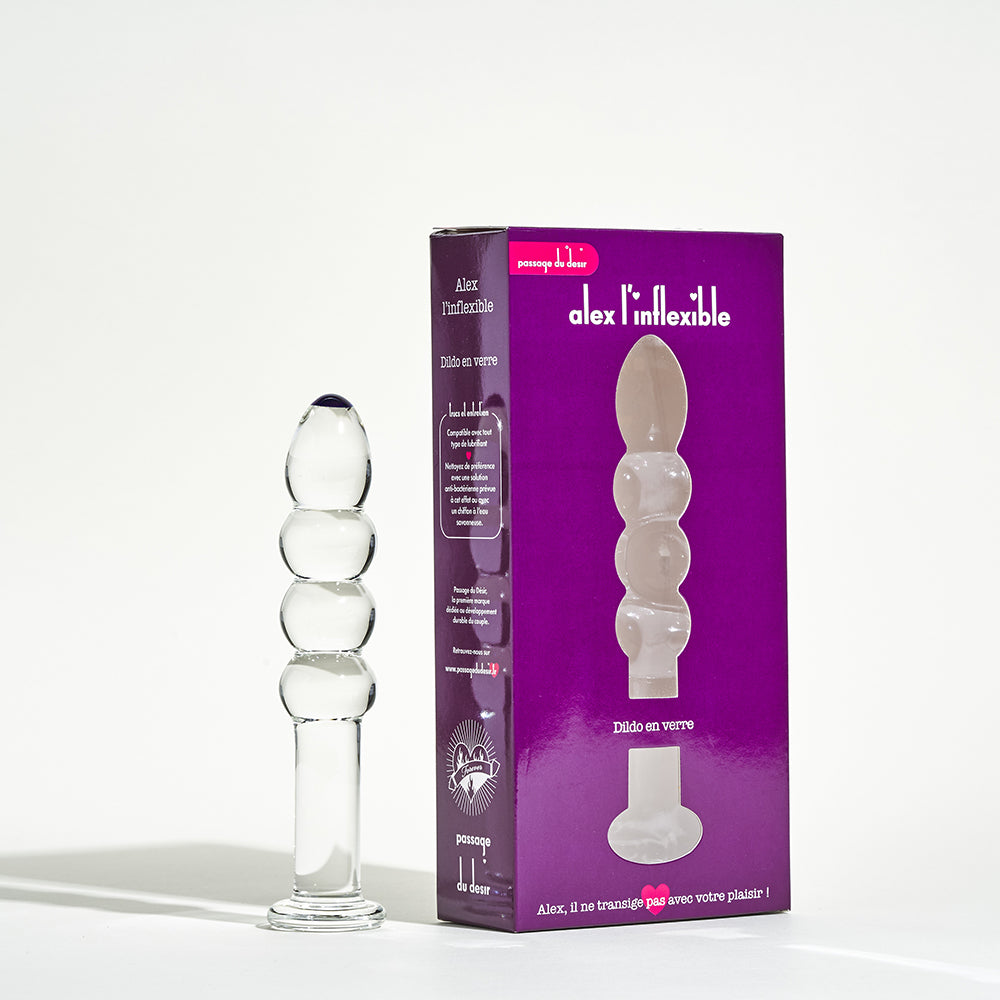passage-du-d-sir-alex-dildo-verre-transparent-non-vibrant image 1