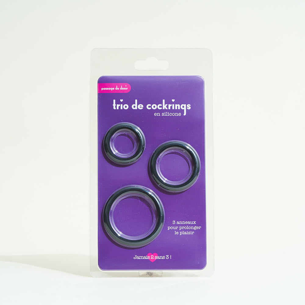 passage-du-d-sir-trio-cockrings-anneau-p-nien-silicone-3-tailles image 1