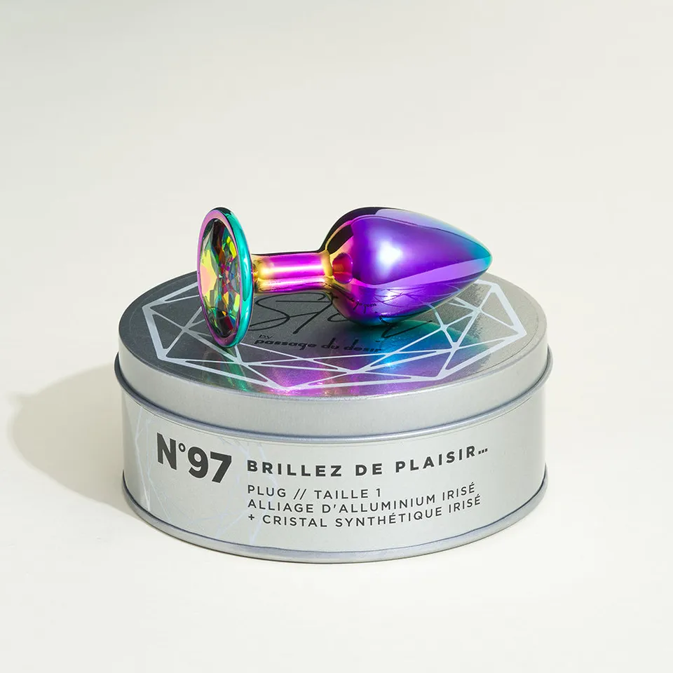 passage-du-d-sir-steel-plug-anal-m-tal-bijou-rainbow image 1