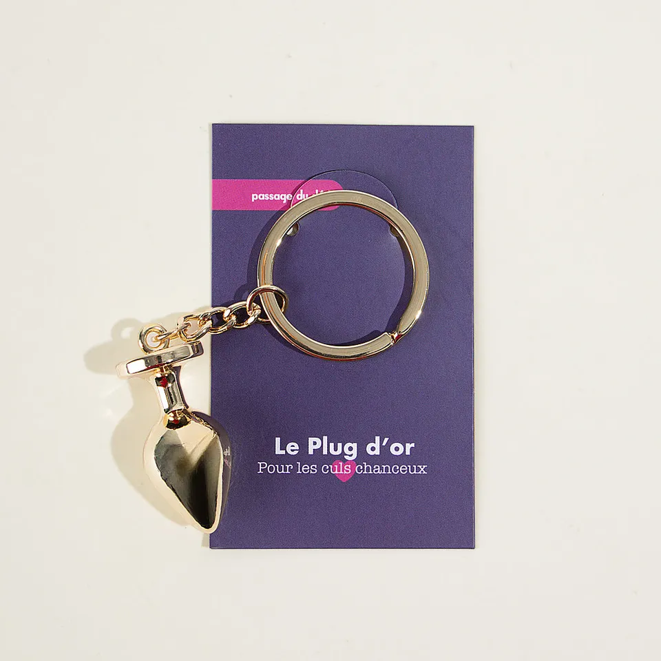 passage-du-d-sir-gold-butt-plug-keyring-dor image 1