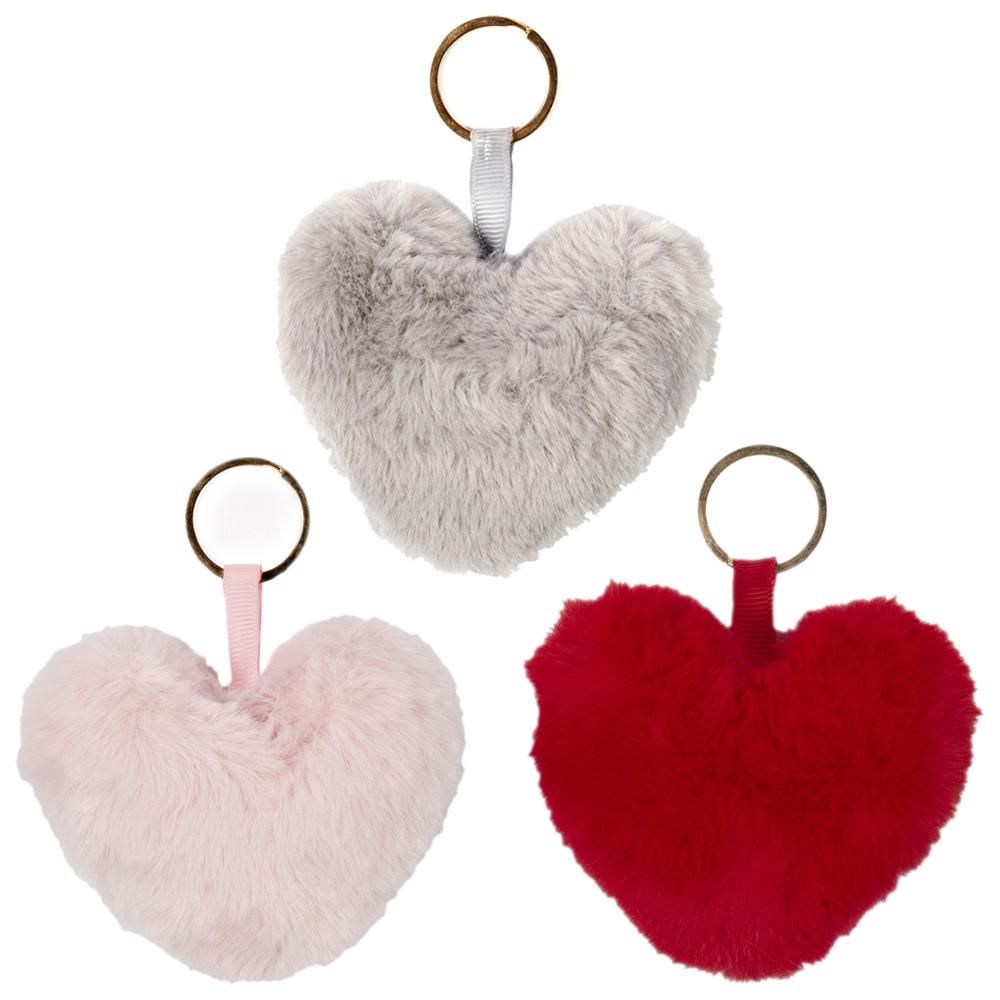 porte-cl-s-peluche-c-ur-rouge-accessoire-8-cm image 2