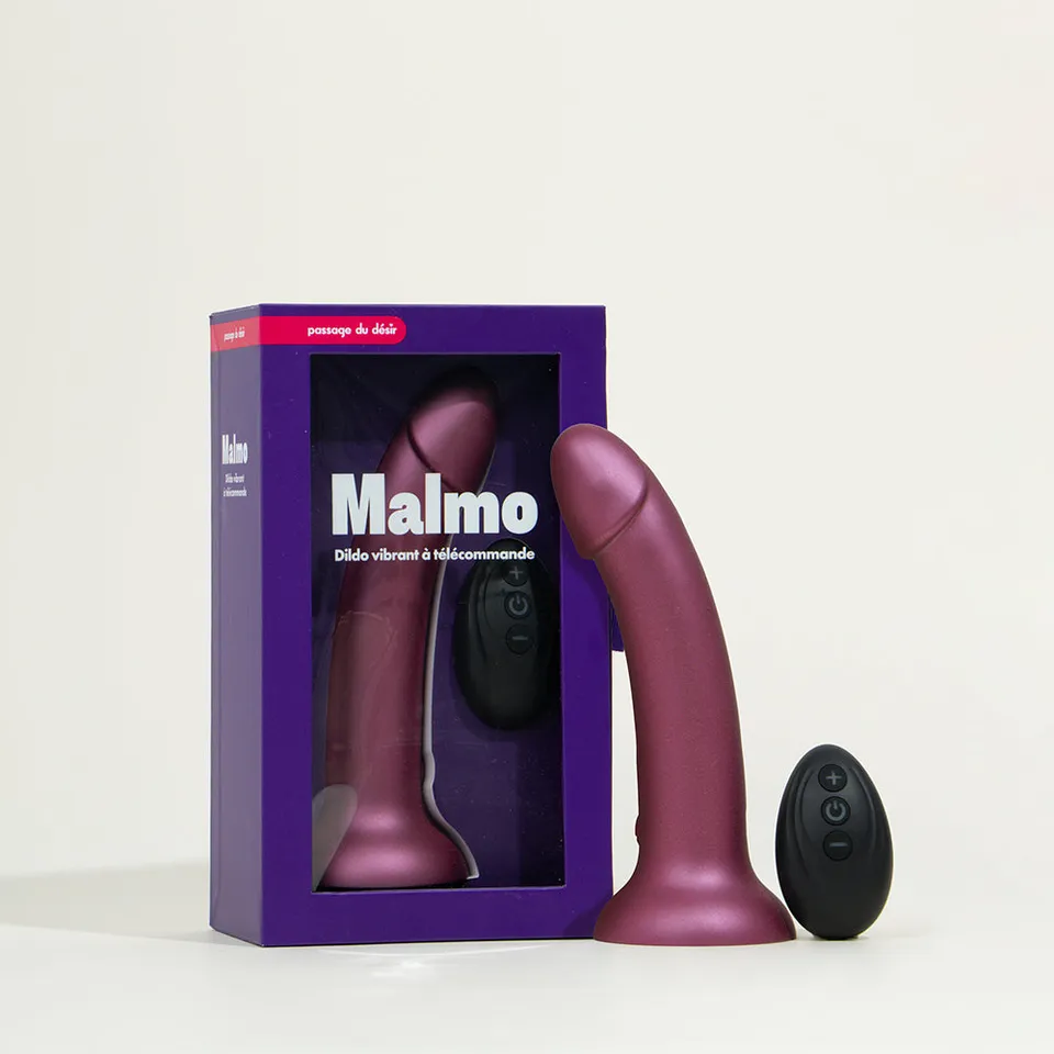 passage-du-d-sir-malmo-dildo-vibrant-t-l-command-rose-2 image 1