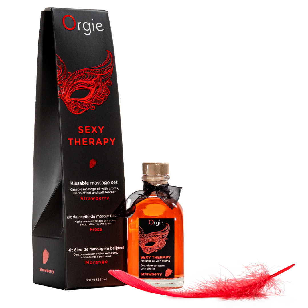 orgie-sexy-therapy-strawberry-huile-massage-fraise-chauffante-kit image 1