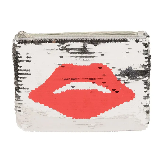 passage-du-d-sir-kiss-pochette-sequins-bouche-argent-e image 1