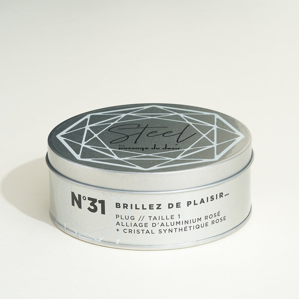 passage-du-d-sir-steel-cristal-plug-anal-m-tal-rose-taille-m image 5