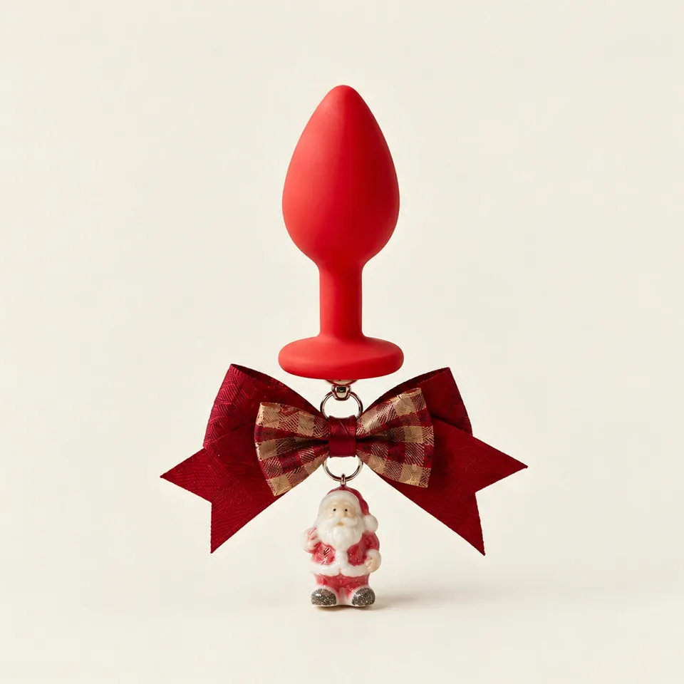 passage-du-d-sir-sextoy-anal-plug-de-no-l-rouge-vert image 1