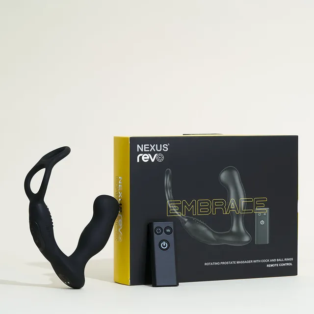 nexus-revo-embrace-stimulateur-prostatique-t-l-command-noir-rotatif image 1