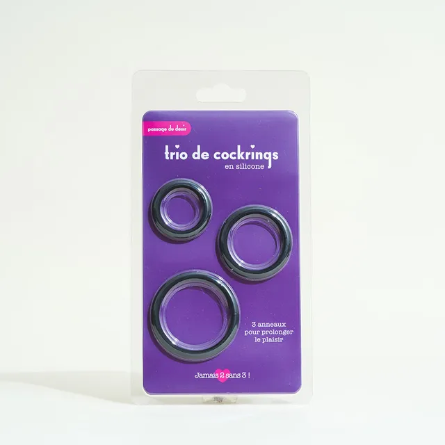 passage-du-d-sir-trio-cockrings-anneau-p-nien-silicone-3-tailles image 1
