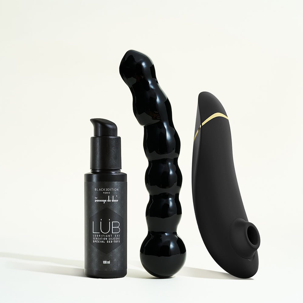 passage-du-d-sir-premium-2-coffret-stimulateur-noir-dildo-verre image 1
