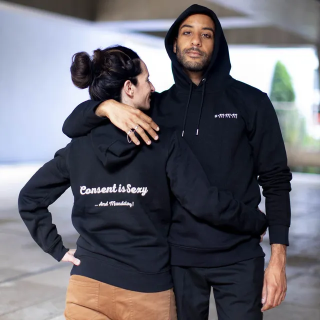 orgasme-moi-hoodie-consent-is-sexy-sweat-capuche-coton-bio image 1