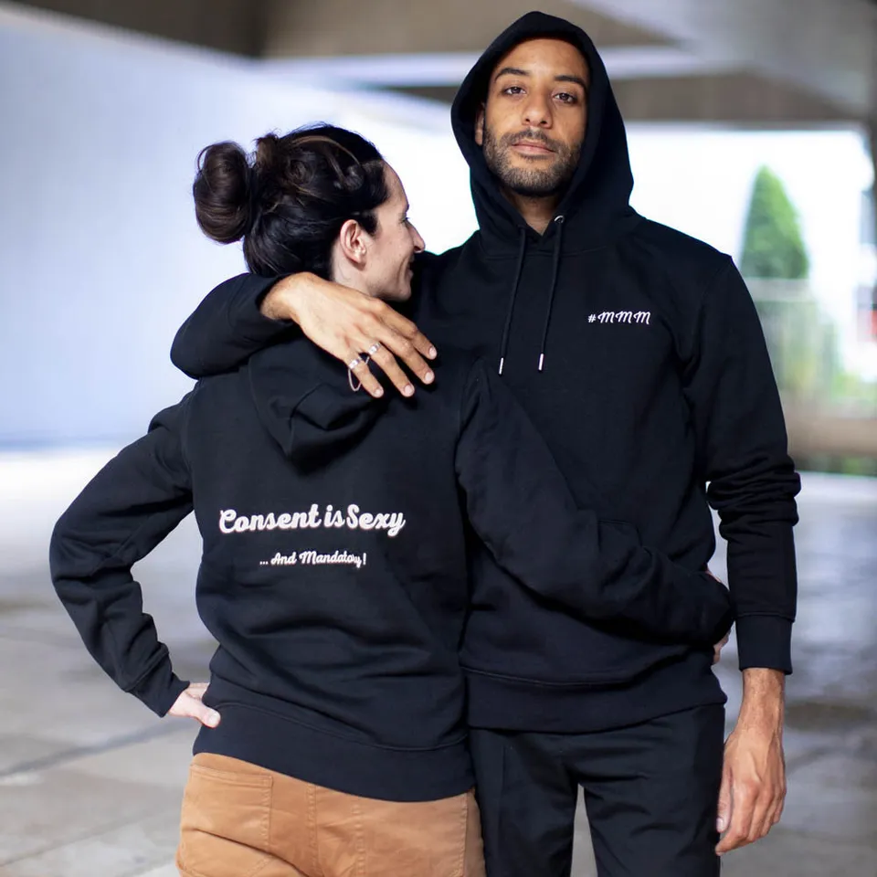 orgasme-moi-hoodie-consent-is-sexy-sweat-capuche-coton-bio image 1