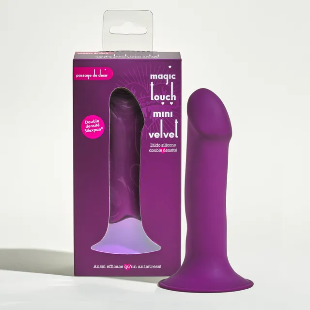passage-du-d-sir-magic-touch-mini-velvet-dildo-ventouse-3 image 1