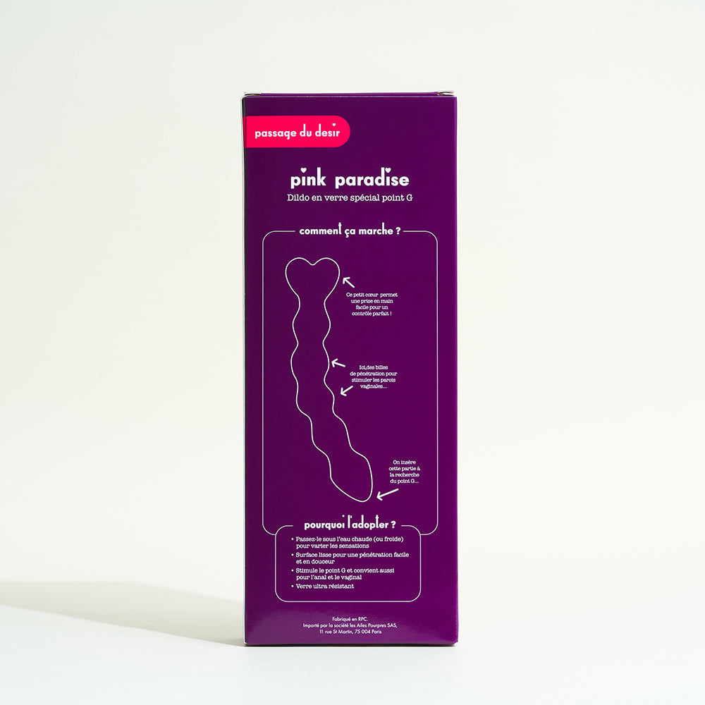 passage-du-d-sir-pink-paradise-dildo-verre-point-g-rose-2 image 3