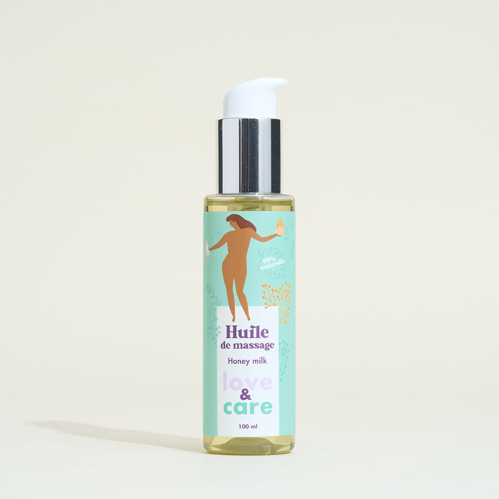 love-care-huile-de-massage-parfum-e-honey-milk-hydratante image 3