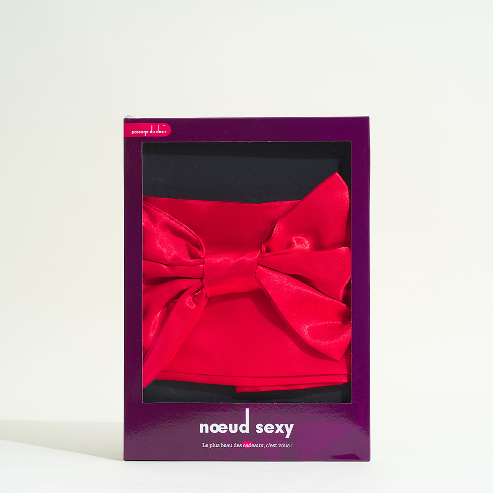passage-du-d-sir-noeud-cadeau-sexy-rouge-ruban-satin-taille-unique-2 image 1