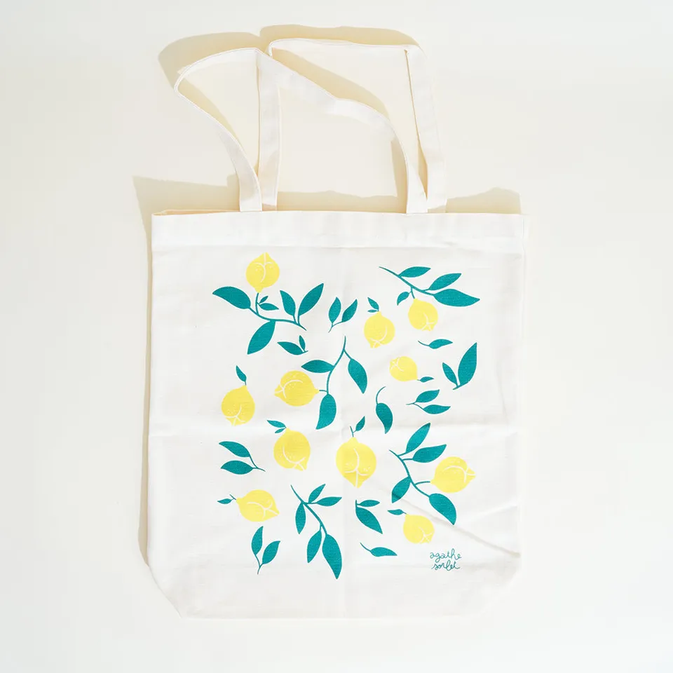 passage-du-d-sir-agathe-sorlet-tote-bag-citron-fruit-41x45-cm image 1