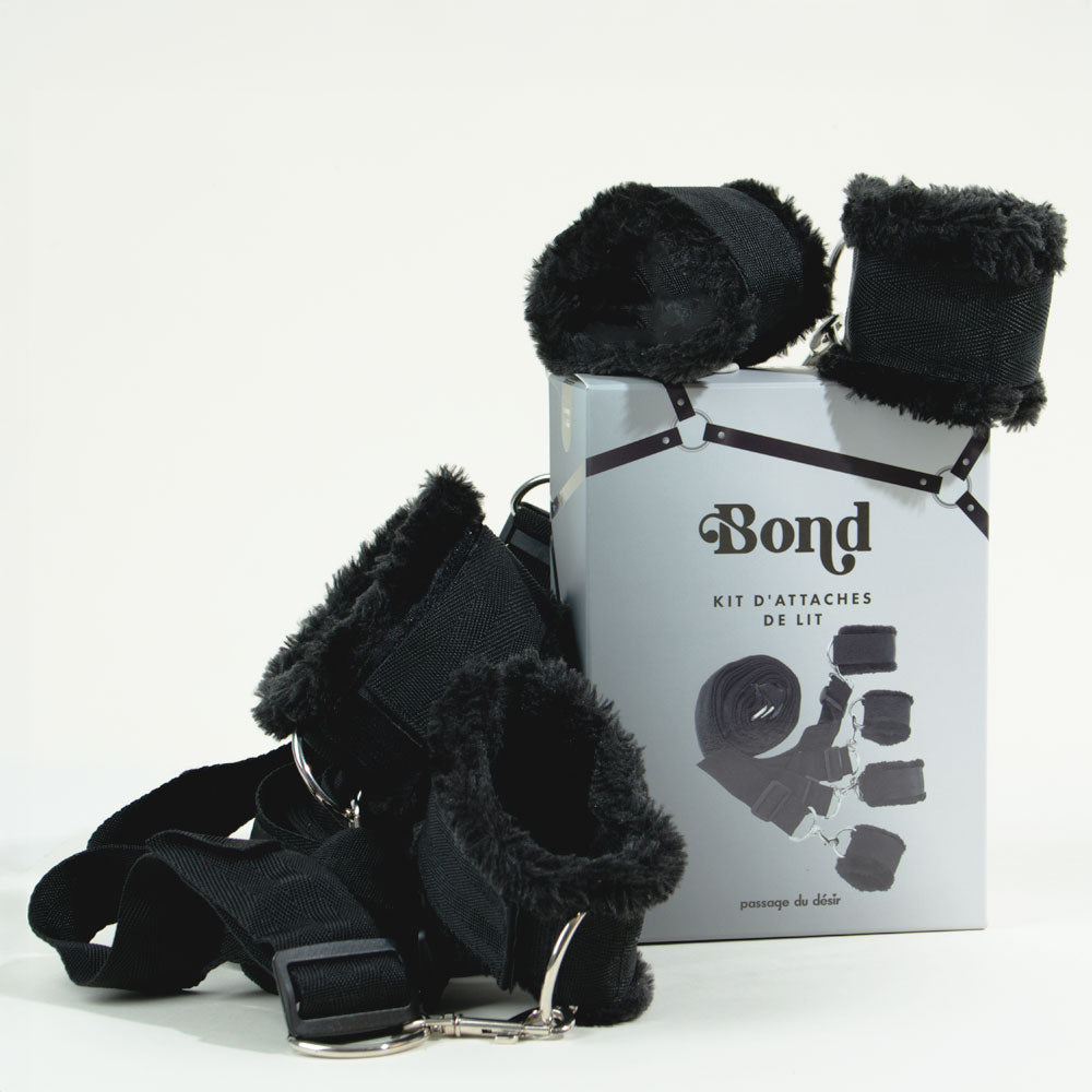 bond-kit-attaches-de-lit-bdsm-menottes-sangles-r-glables image 1